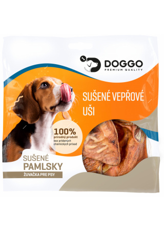 Vepřové uši sušené 3ks, 100g